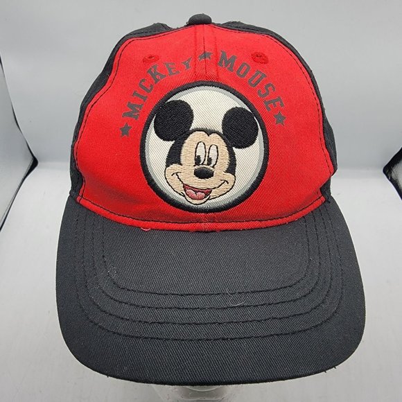 Disney Micky Mouse Adults Unisex Red Black Adjustable Streetwear Hat main image 4